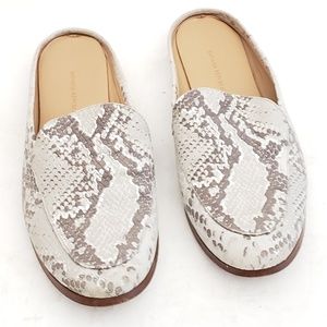 Banana Republic Leather "Snakeskin" Mules